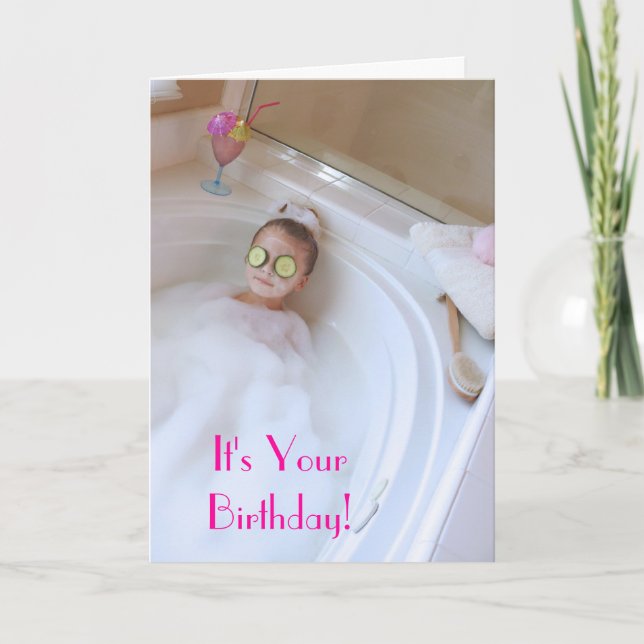Pamper Yourself Carte Anniversaire (Devant)