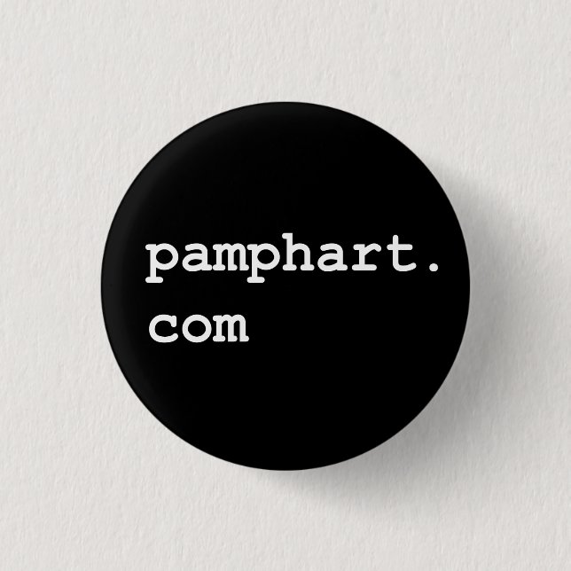 pamphart.com badge #4 1 inch round button (Front)