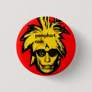 pamphart.com badge #6 1 inch round button