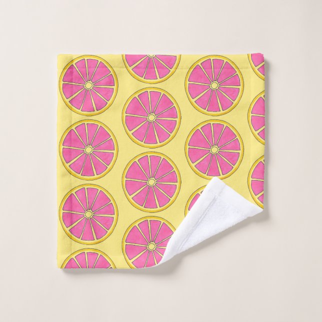 Pamplemousse rose jaune Citrus Fruit de raisin tro (Gant de toilette)
