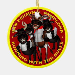 Pamplona - San Fermin Ceramic Ornament