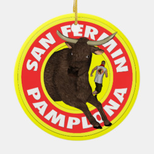 Pamplona - San Fermin Ceramic Ornament