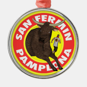 Pamplona - San Fermin Metal Ornament