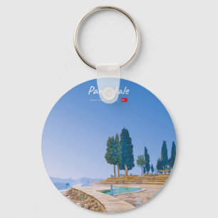 Pamukkale, Turkey - Thermal Pools Keychain