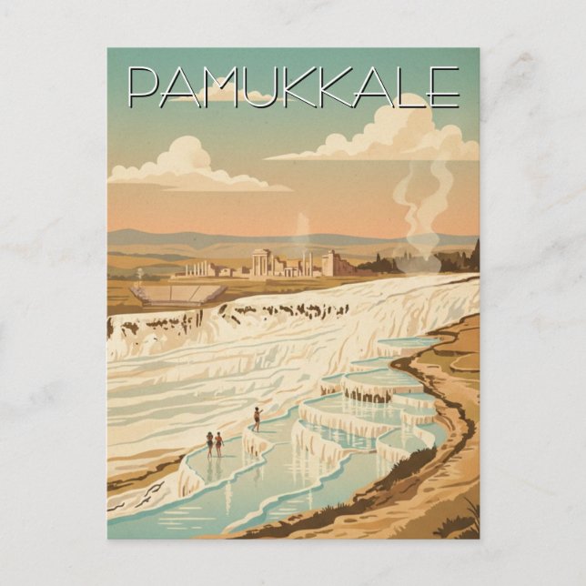 Pamukkale Turkey Travel Postcard (Front)