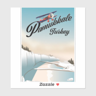 Pamukkale turkey Vacation poster.