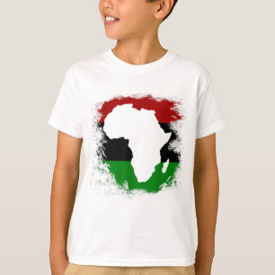 Pan Africa Flag African Continent Map Pan-Africa U T-Shirt
