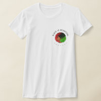 Pan African black girl woman red green pride afro