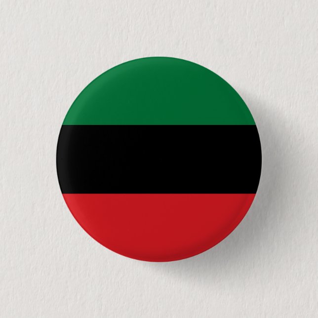Pan African Black Power 1 Inch Round Button (Front)