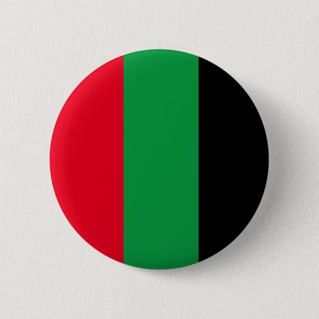 Pan-African Essence: Red, Green, and Black 2 Inch Round Button (Front)