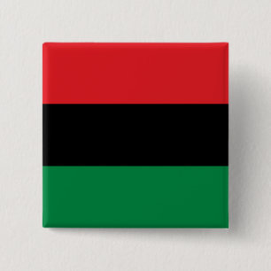 Pan-African Flag 2 Inch Square Button