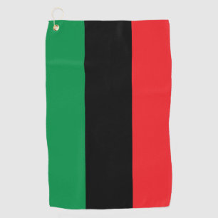 Pan African flag, Afro American Black history Golf Towel