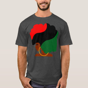 Pan African Flag Afro Girl T-Shirt