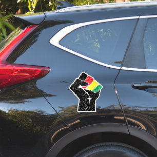 Pan African flag Fist, Afro American Black history