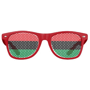 Pan African Flag Fun Glasses