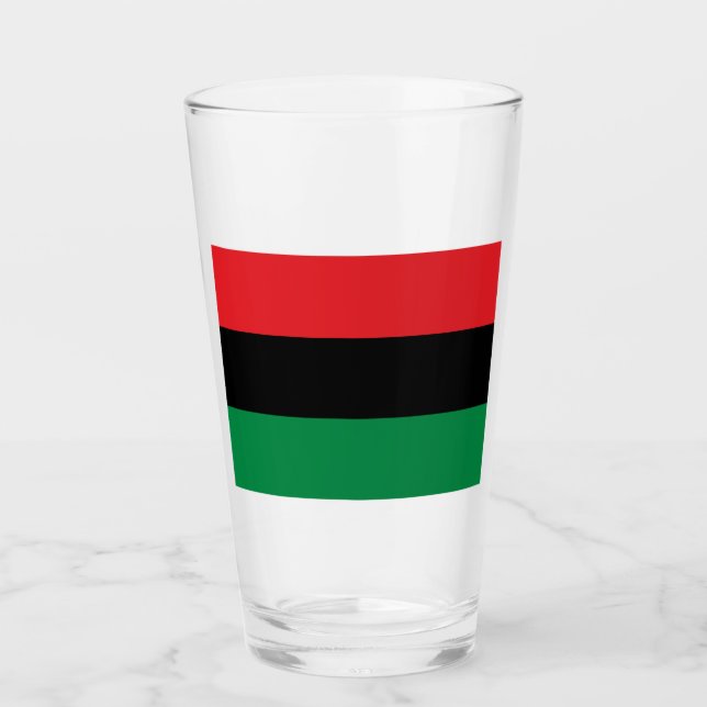 Pan-African Flag Glass (Front)