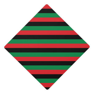 Pan-African Flag Graduation Cap Topper