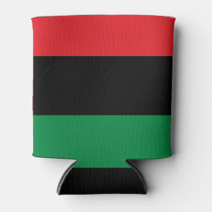 Pan African Flag, Happy Kwanzaa Can Cooler