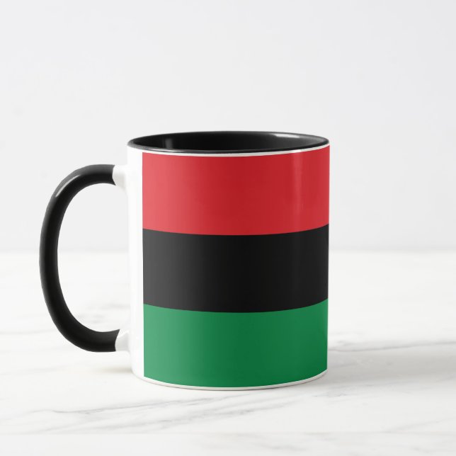 Pan African Flag, Happy Kwanzaa Mug (Left)