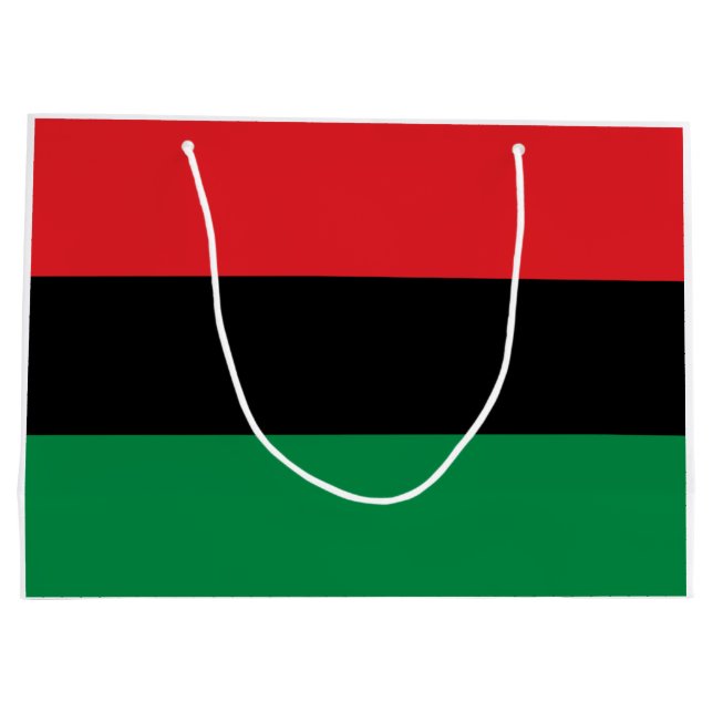 Pan-African Flag Large Gift Bag (Back)