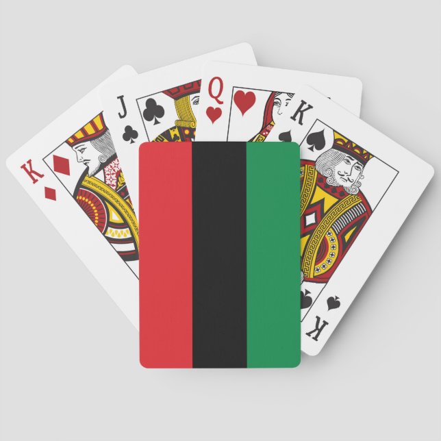 Pan-African Flag Playing Cards (Back)