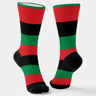 Pan-African Flag Socks