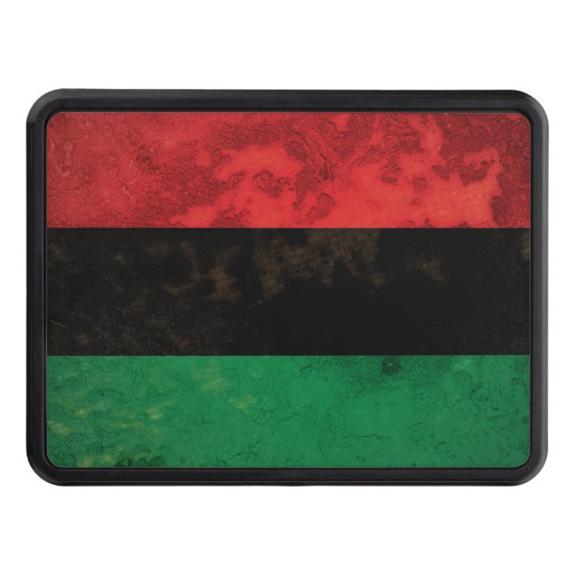 Pan-African Flag Trailer Hitch Cover (Front)