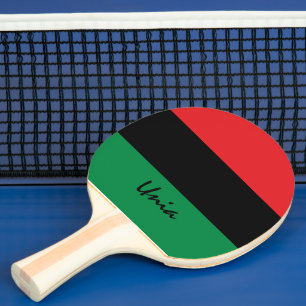 Pan African Flag & UNIA sports Ping Pong Paddle