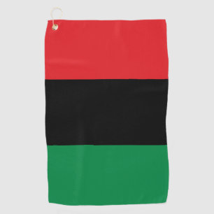 Pan African Flag & Unia Symbol / sports fan Golf Towel