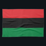 Pan African Flag & UNIA Symbol / sports fan Kitchen Towel<br><div class="desc">Kitchen Towels: Pan African flag symbol - UNIA / A horizontal triband of red,  black,  and green. The Pan-African flag—also known as the Afro-American flag,  Black Liberation flag,  UNIA flag. Often used with Black Lives Matter movement.</div>