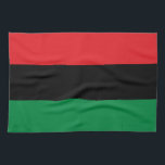 Pan African Flag & UNIA Symbol / sports fan Kitchen Towel<br><div class="desc">Kitchen Towels: Pan African flag symbol - UNIA / A horizontal triband of red,  black,  and green. The Pan-African flag—also known as the Afro-American flag,  Black Liberation flag,  UNIA flag. Often used with Black Lives Matter movement.</div>