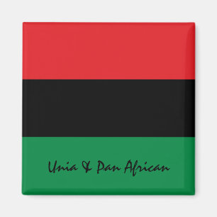 Pan African Flag & Unia Symbol / sports fan Magnet