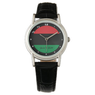 Pan African Flag & Unia Symbol / sports fan Watch