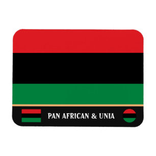 Pan African Flag & Union Symbol / sports fan Magnet
