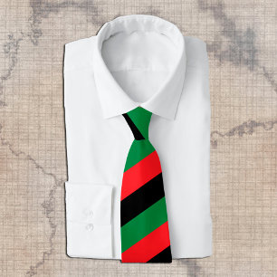 Pan African Flag & Union Symbol / sports fan Tie