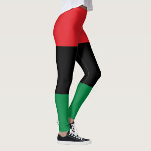 Pan African, Happy Kwanzaa Leggings