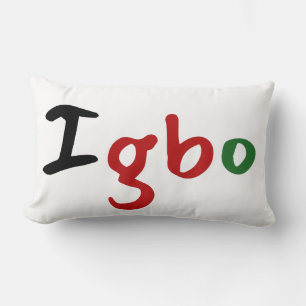 Pan African Igbo Lumbar Pillow