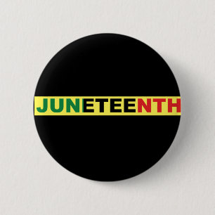 Pan African, Juneteenth 2 Inch Round Button
