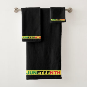 Pan African, Juneteenth  Bath Towel Set