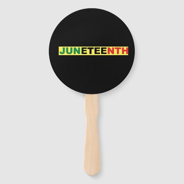 Pan African, Juneteenth Hand Fan (Front)