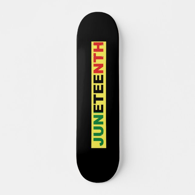 Pan African, Juneteenth Skateboard (Front)