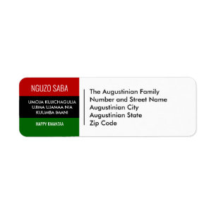 Pan African NGUZO SABA Happy Kwanzaa Address