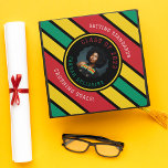 Pan African Photo Graduation Cap Topper<br><div class="desc">This fun and elegant Pan-African graduation cap topper is perfect for your grad! With Kente Graduation Stoles being a staple for a lot of grads this cap topper will make a perfect pairing. Celebrate proudly with heritage and bold colours.</div>