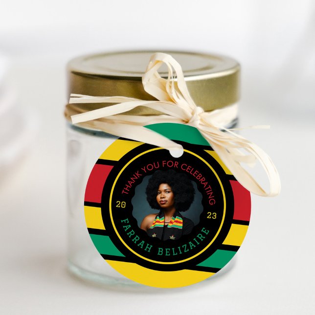 Pan-African Photo Graduation Favour Tags (Creator Uploaded)