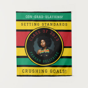 Pan African Photo Graduation Tapestry