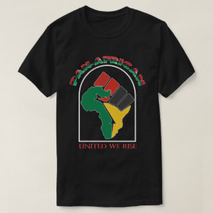 Pan African pride - Africa map power fist T-Shirt