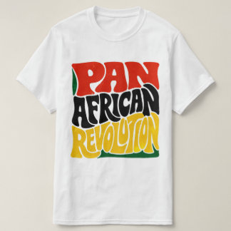 Pan African Revolution Retro Typography Design T-Shirt