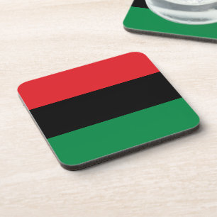 Pan African UNIA Flag Coaster