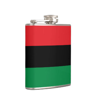 Pan African UNIA Flag Hip Flask