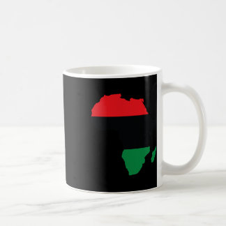 Pan African Unia Flag Map Continent Black History Coffee Mug
